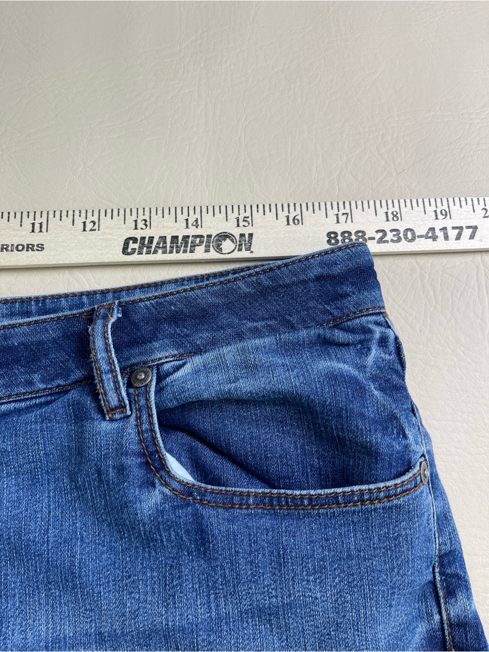Loft crop wide leg released raw hem jeans Sz 12 - Picture 4 of 9